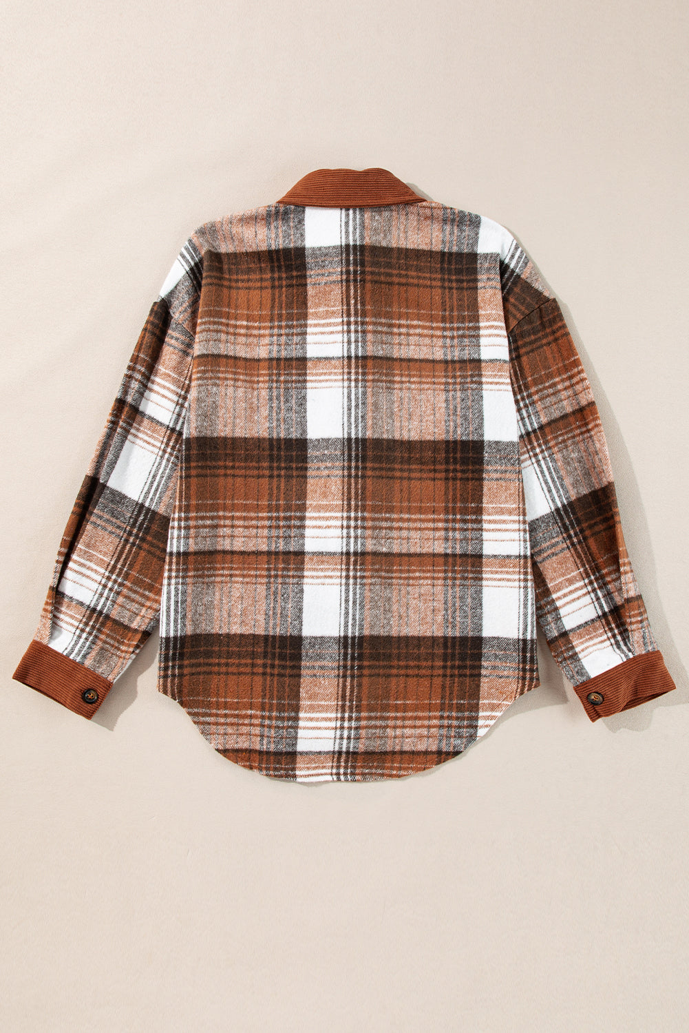 Plaid Corduroy Shacket RTS