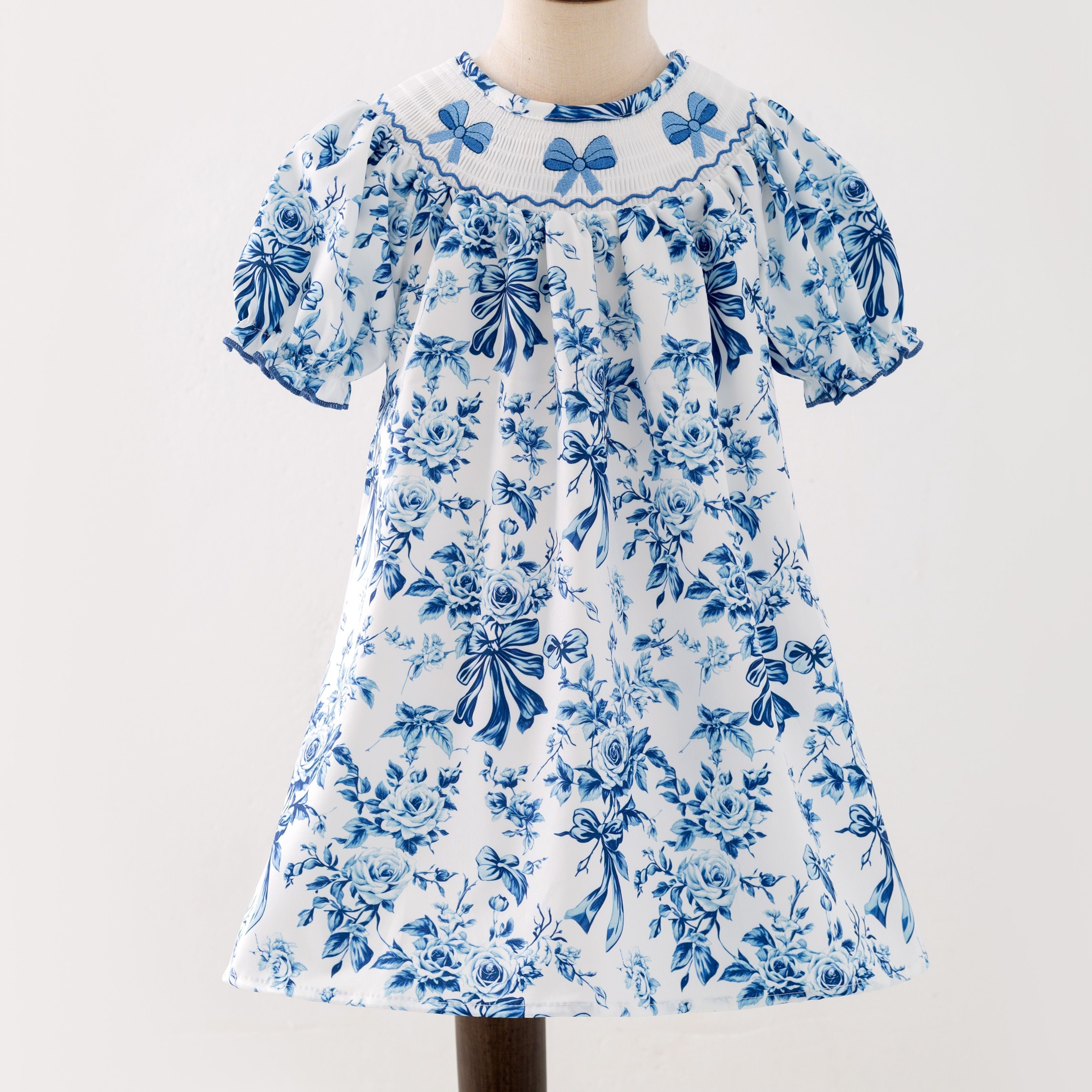 Oxford Waverly Smocked Girls Dress CC