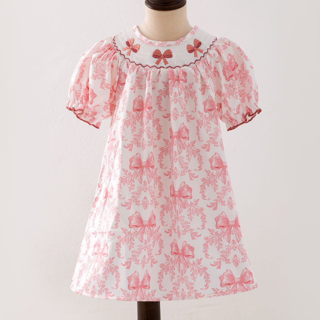 Blush Waverly Smocked Girls Dress CC