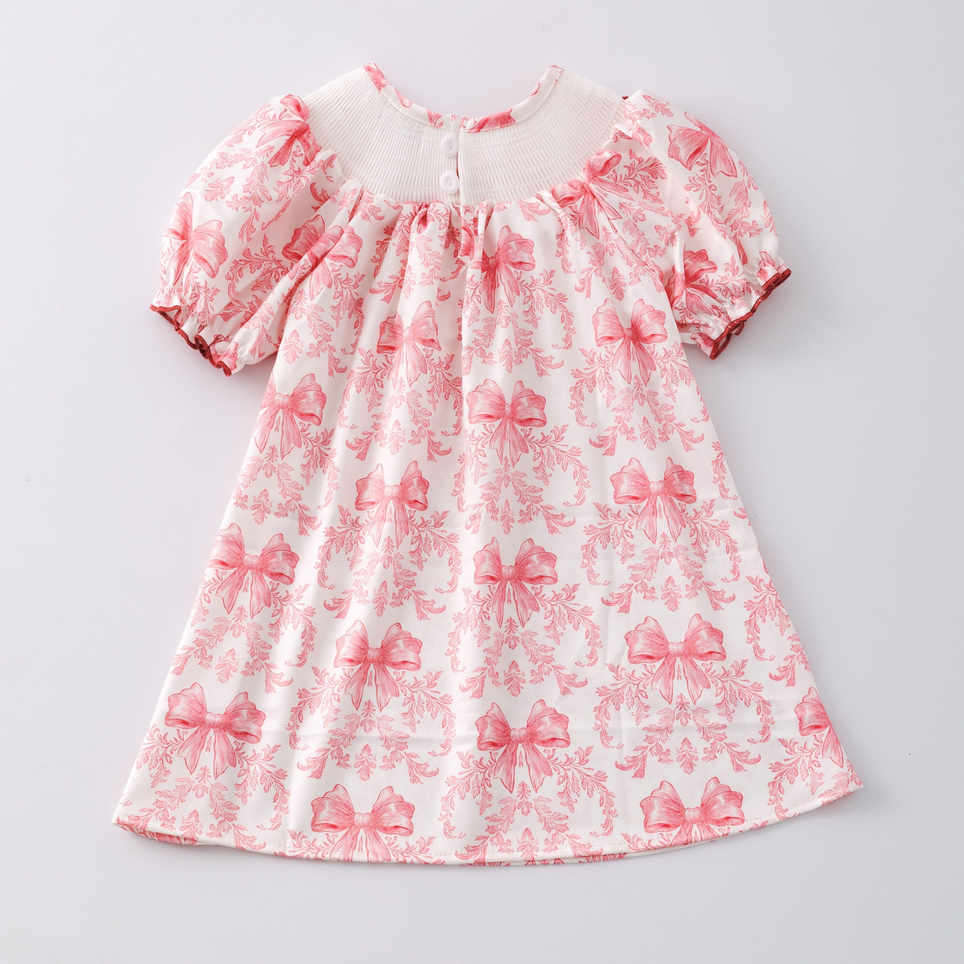 Blush Waverly Smocked Girls Dress CC