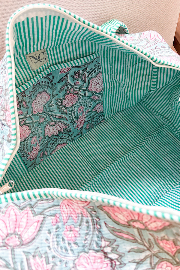 SC - Nantucket Blooms Navy Duffle Bag