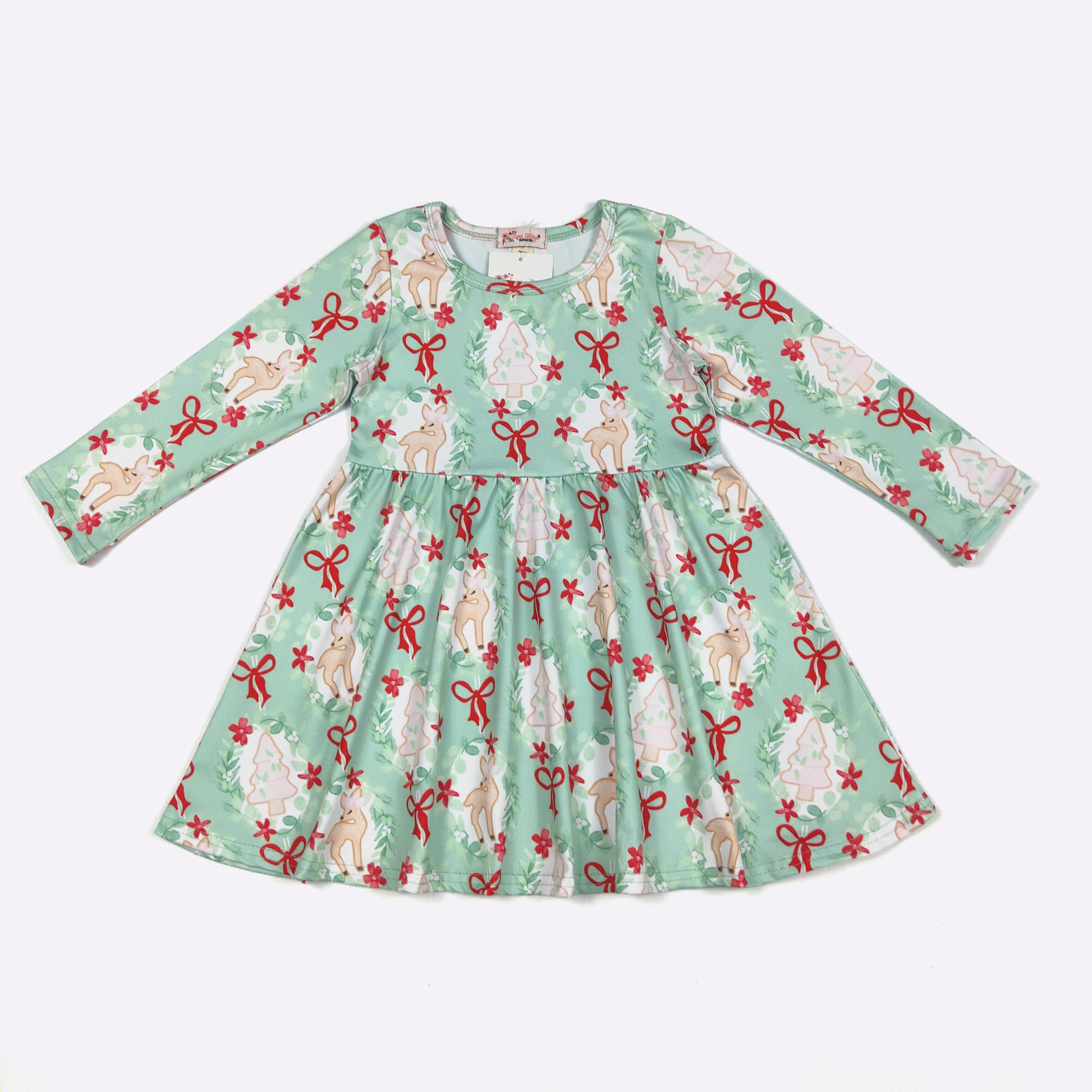 Magical Reindeer Girls Dress CC