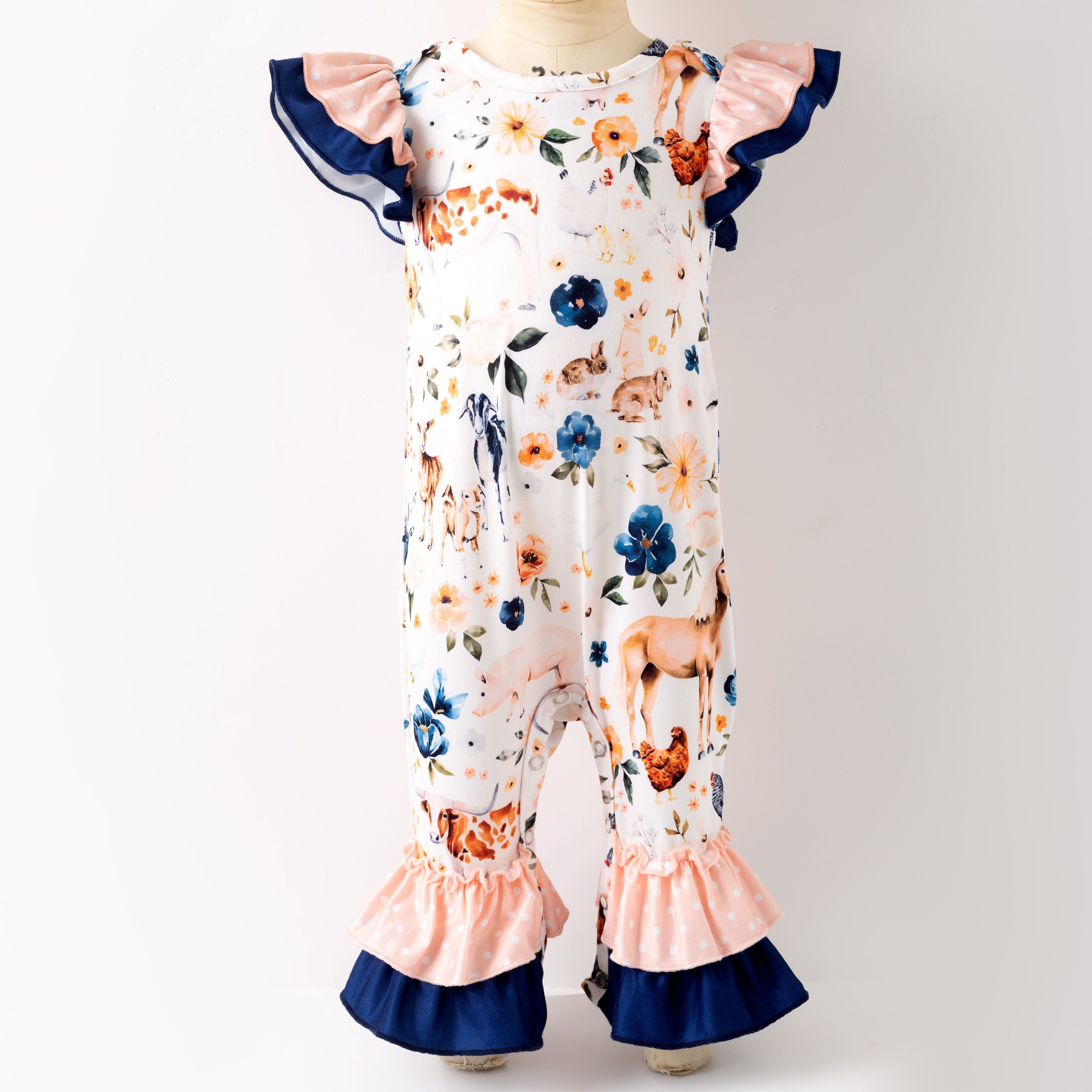 Blooming Farm Baby Romper CC