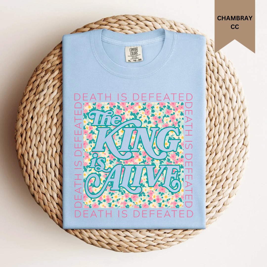 The King is Alive Floral Tee.