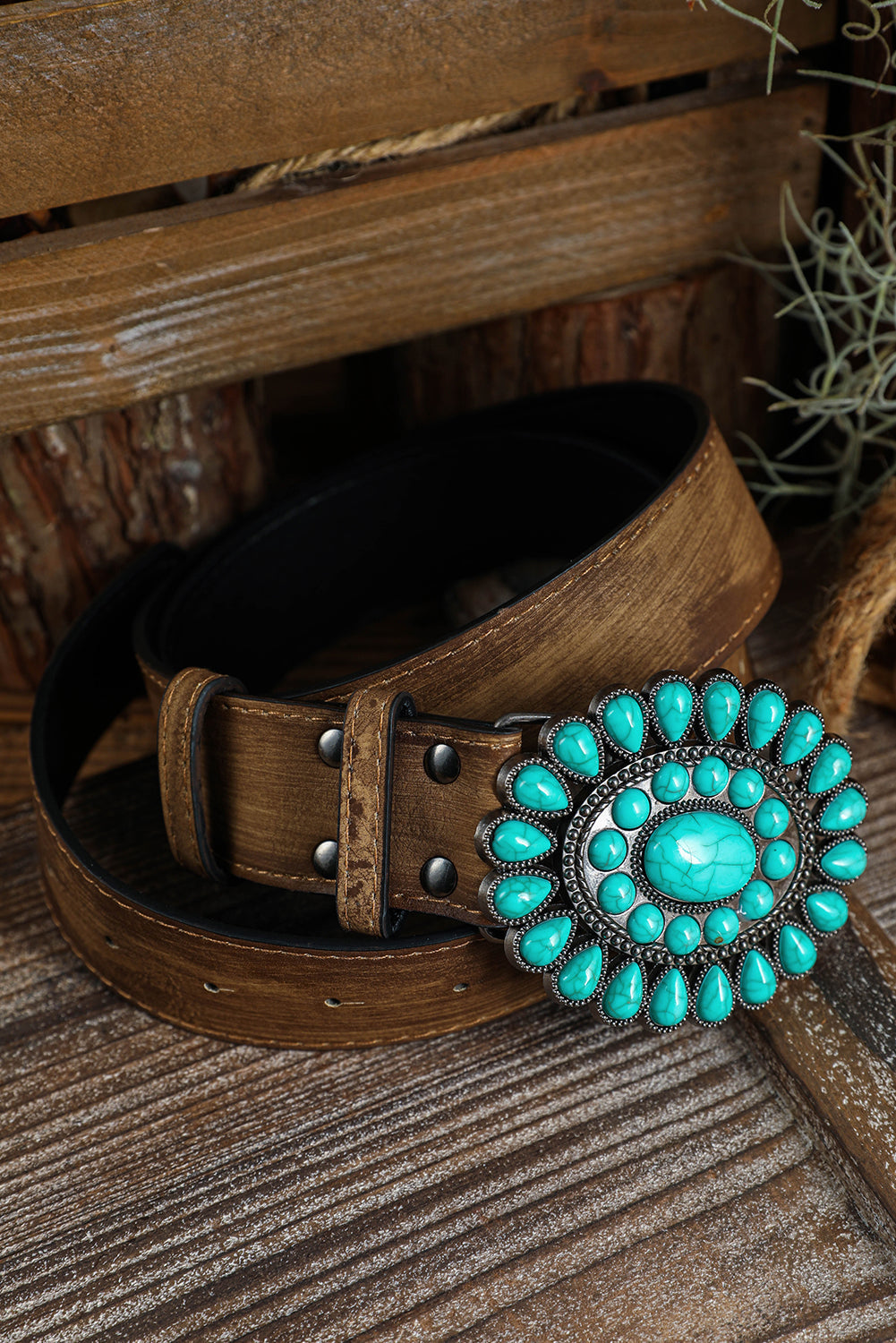 Turquoise Western Belt FB