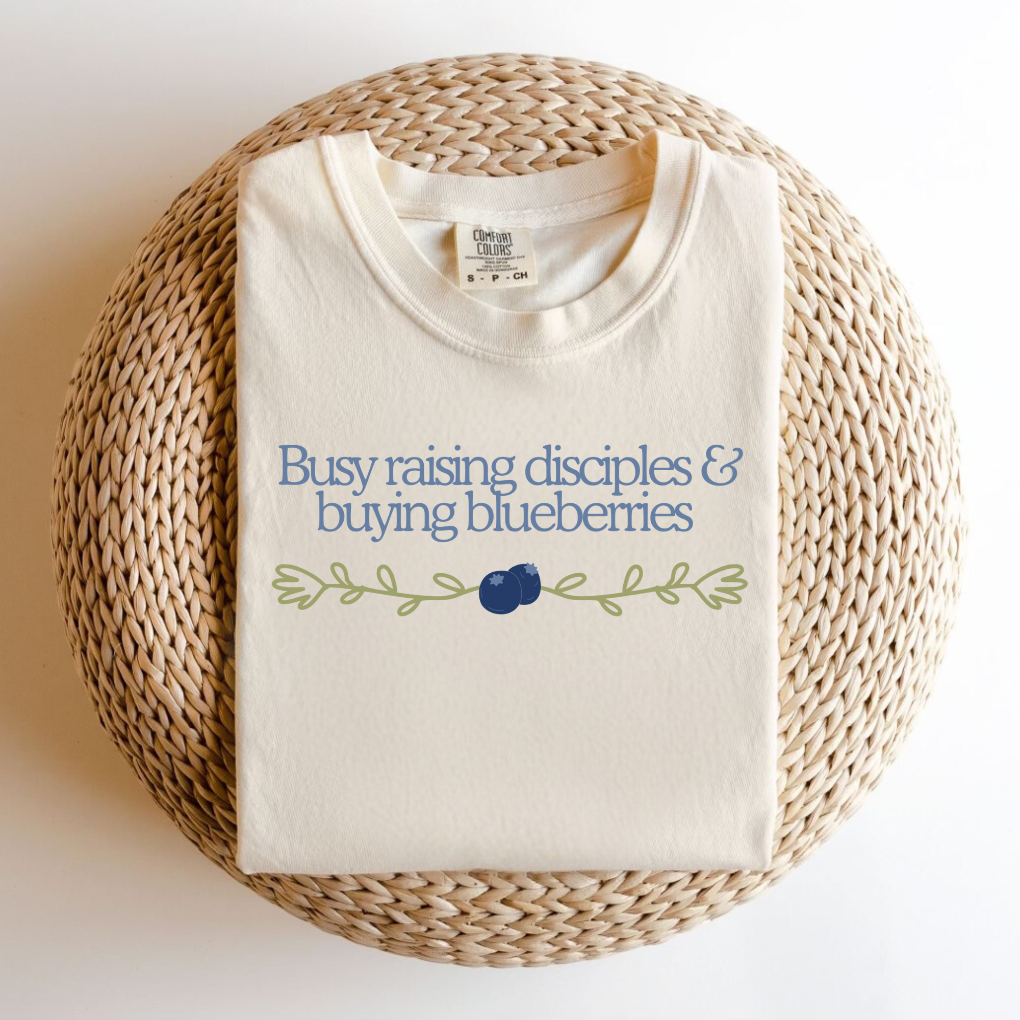 Busy Raising Disciples & Buying Blueberries Tee.
