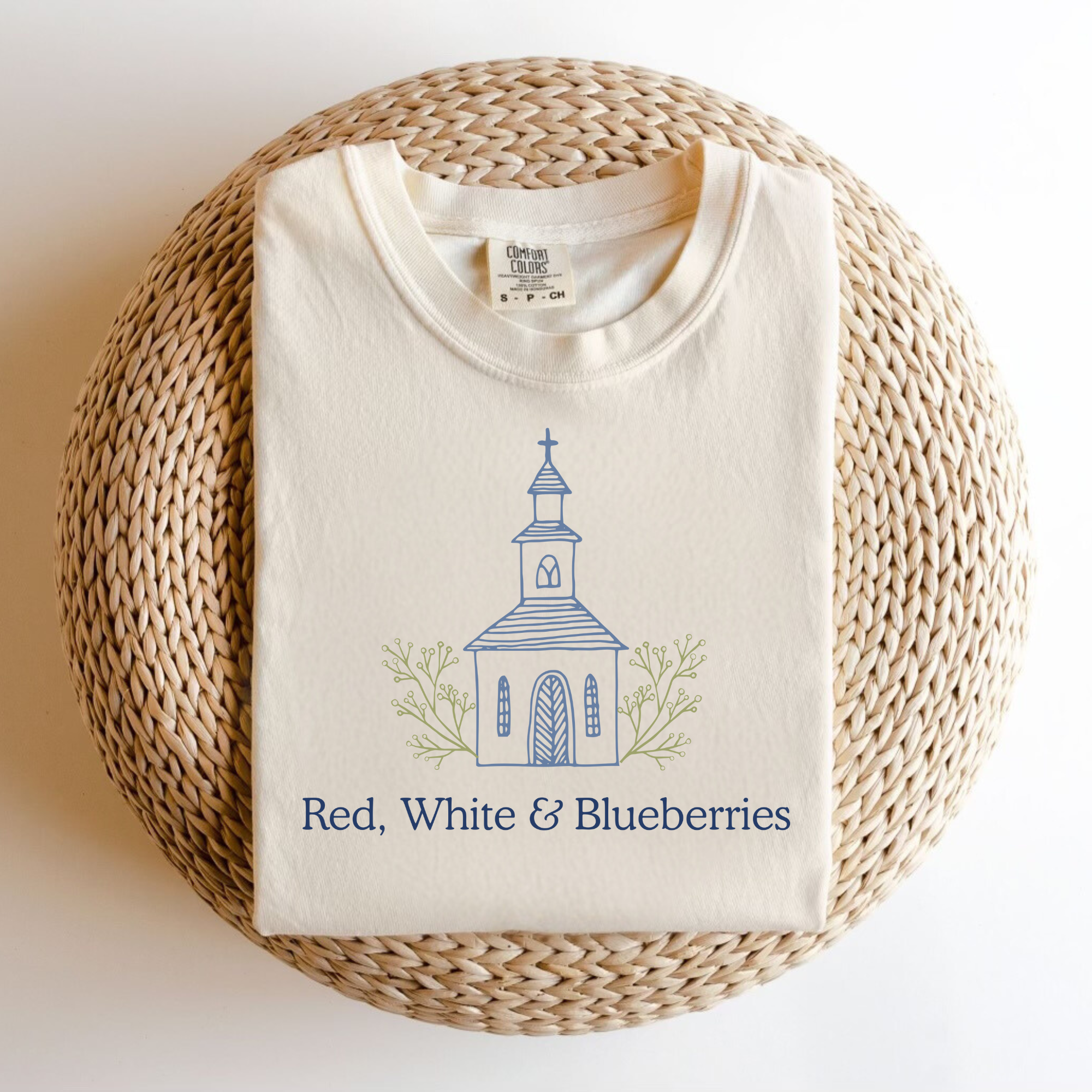 Red, White, & Blueberries (Church) Tee.
