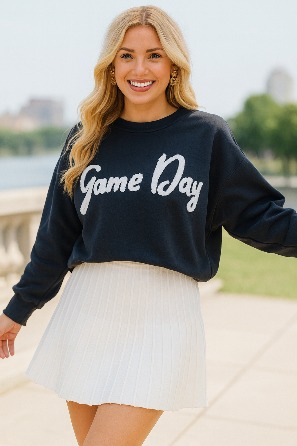 Black Game Day Sweatshirt FB