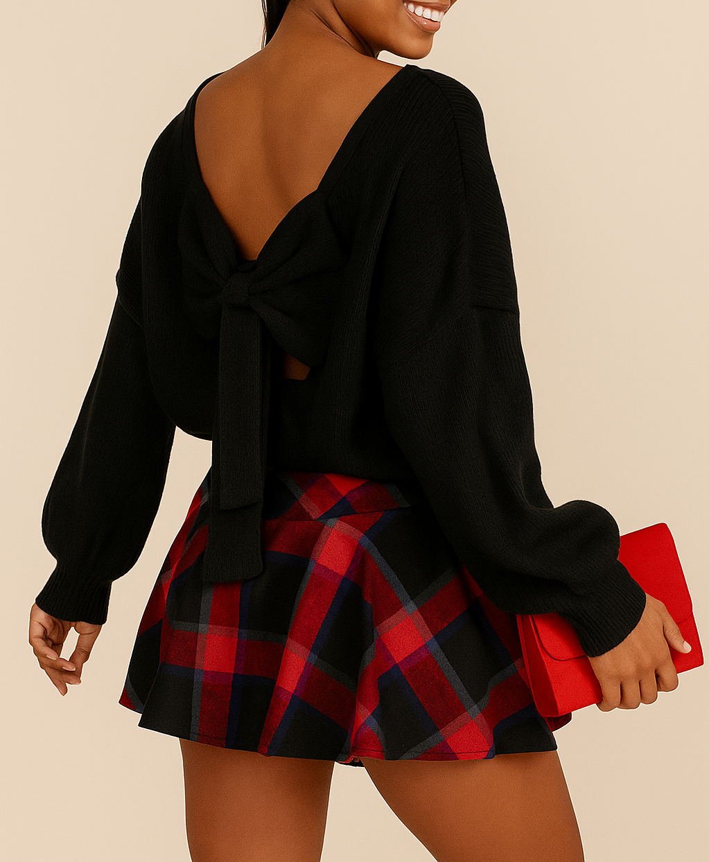 Bow Back Sweater FB