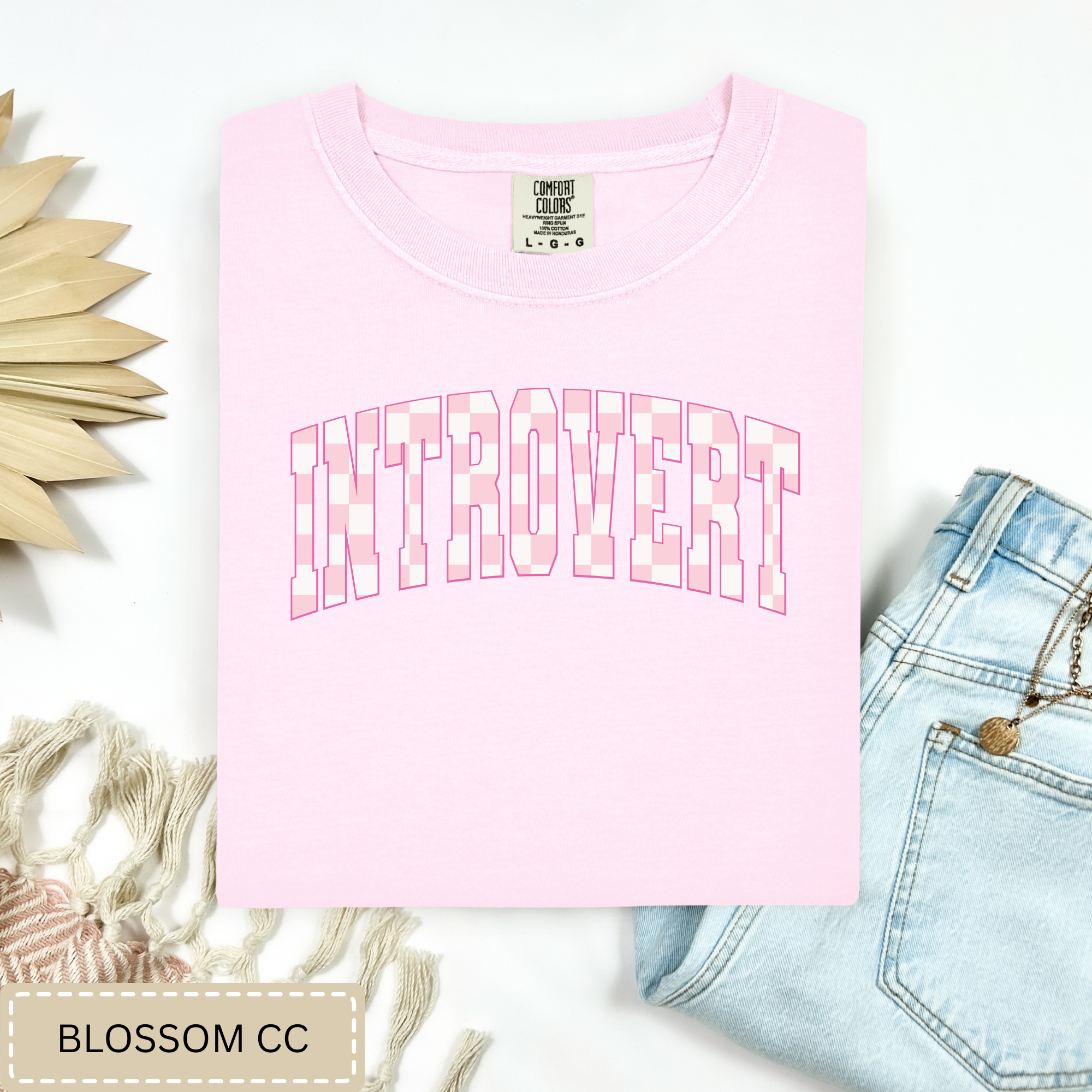 Checkered Introvert Tee.