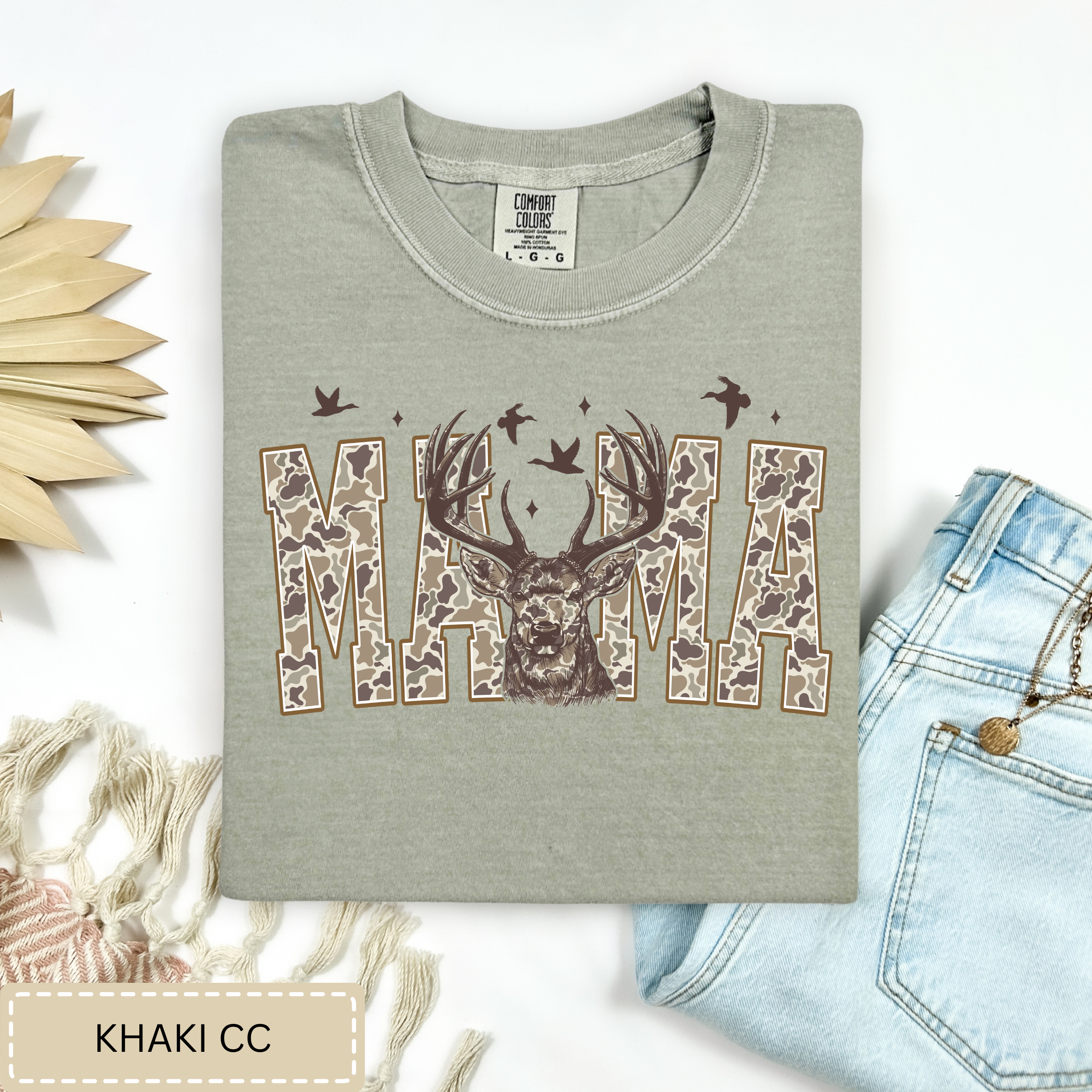 Camo Mama With Deer Tee.