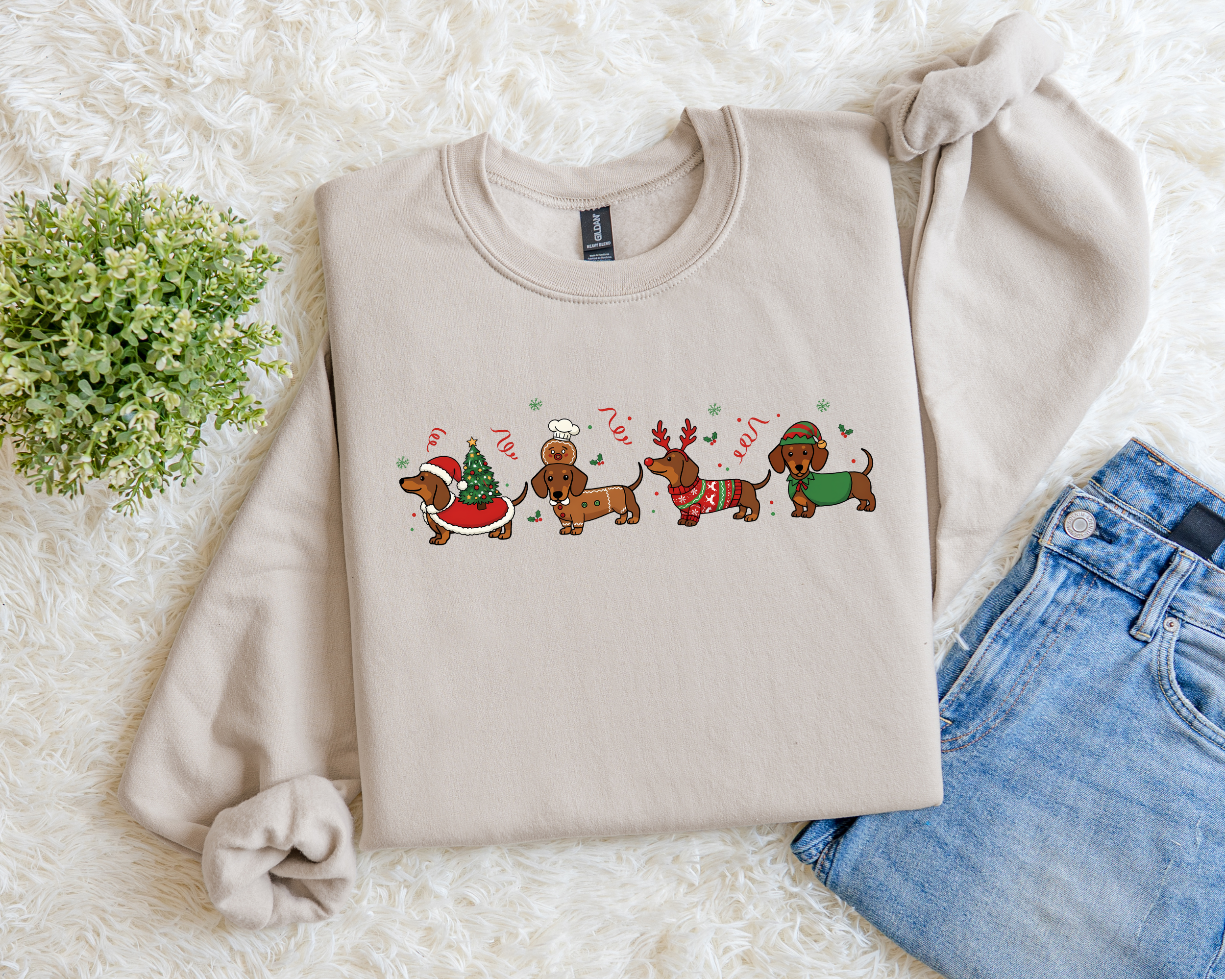 Christmas Pups Sweatshirt.