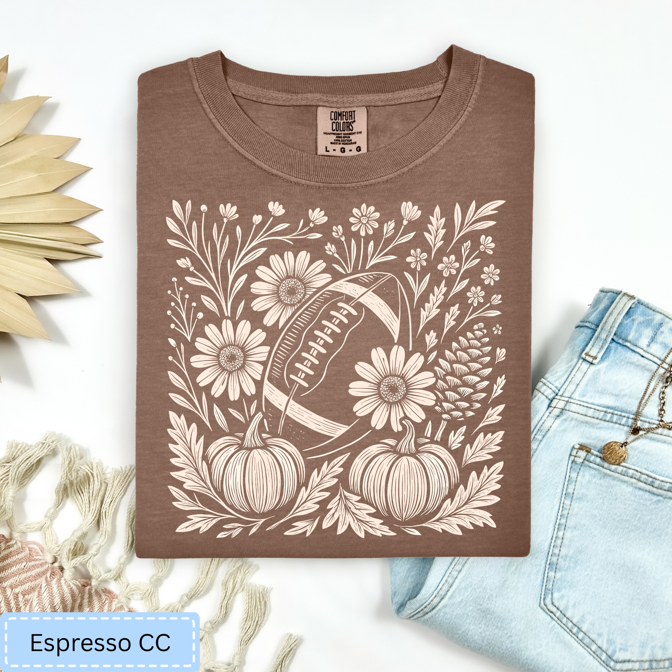 Floral Football Tee.
