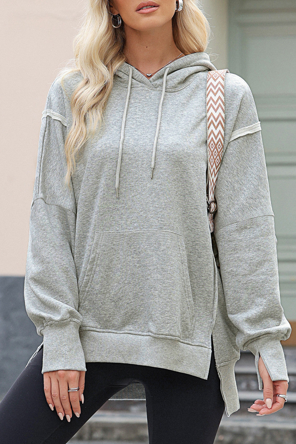 Grey Baggy Hoodie FB