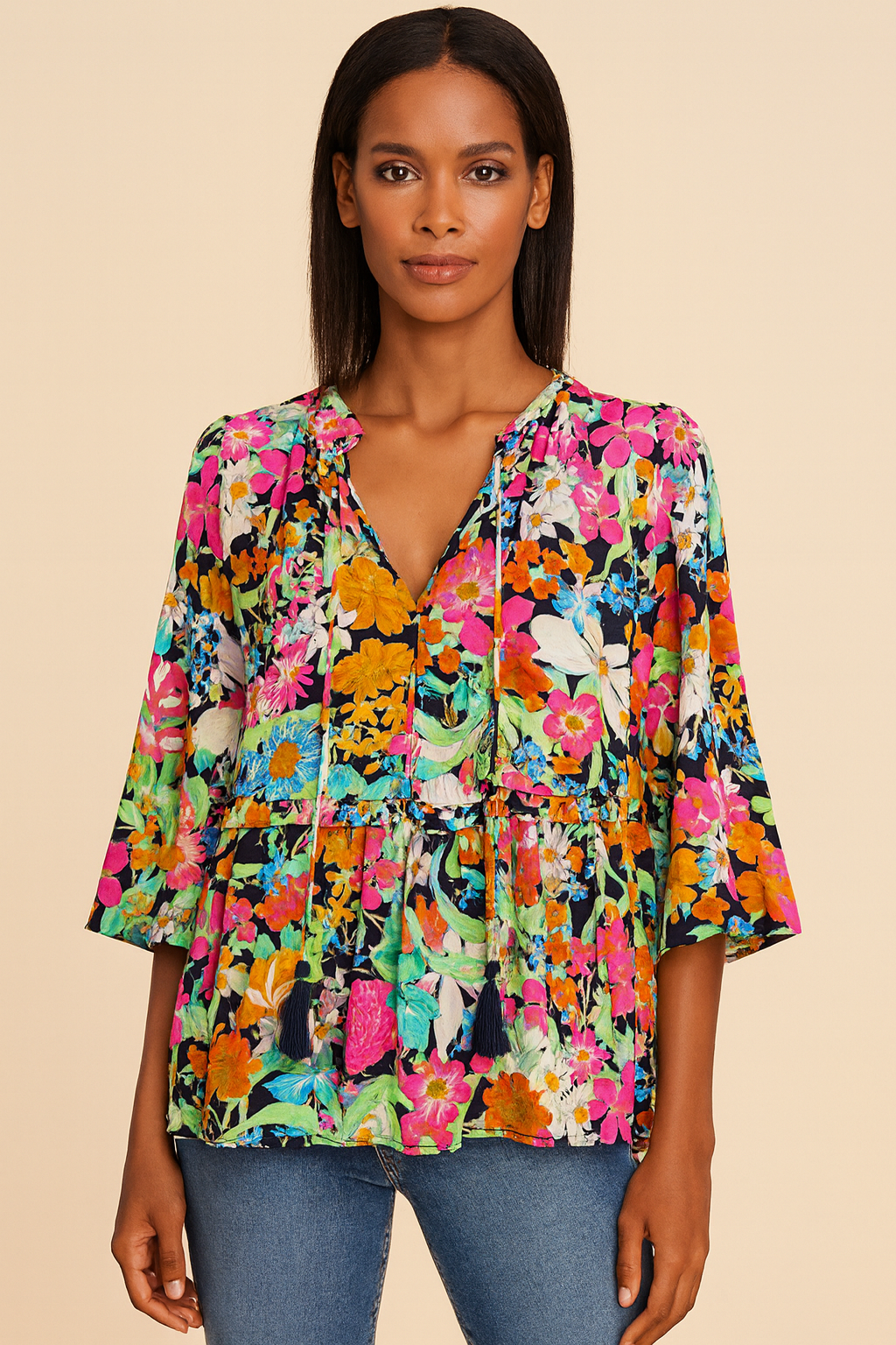 Multicolor Floral Blouse FB