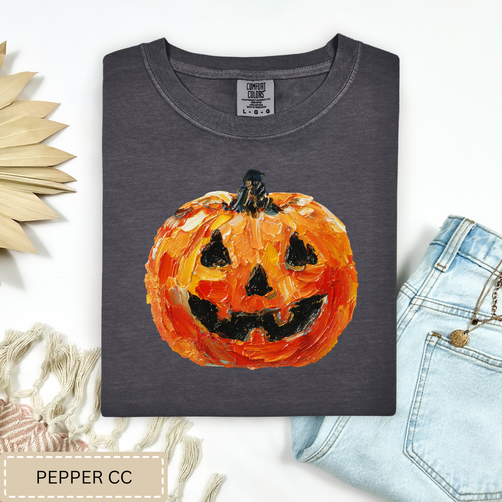Brushstroke Pumpkin Tee.