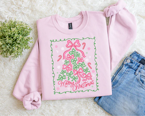 Coquette Bow Tree Sweatshirt.